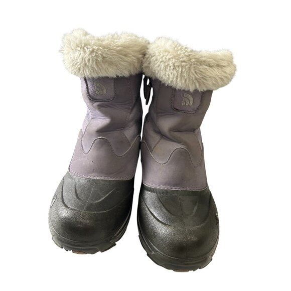 NORTH FACE WINTER BOOTS 400 GRAM Size US 4 Insulation Youth Girls Purple/Black - Picture 9 of 16